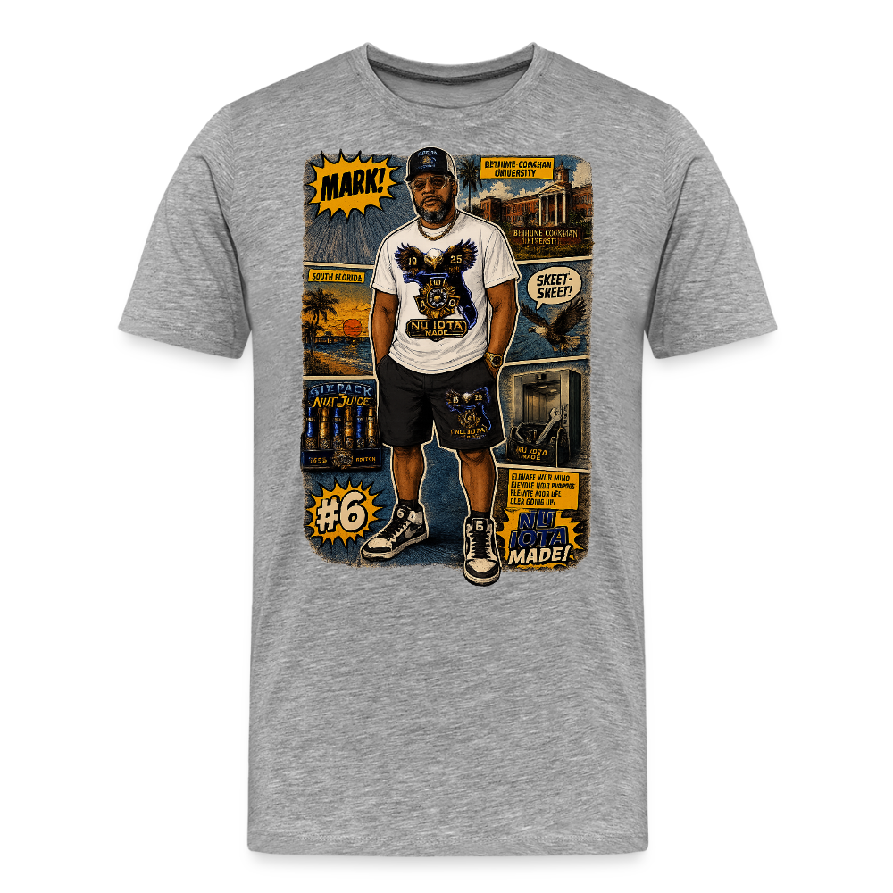 Comic Mark Men's Premium T-Shirt - heather gray