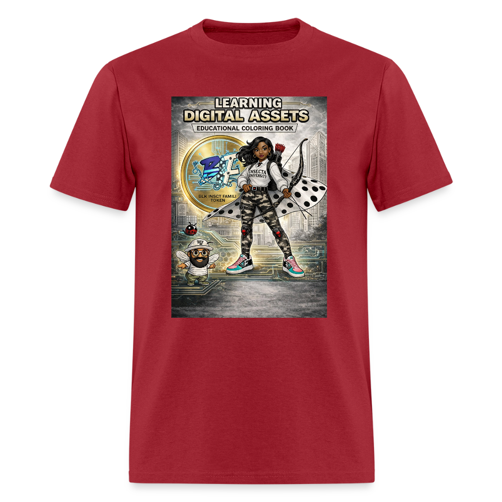 Learning Digital Assets  T-Shirt | GILDAN 5000 - dark red
