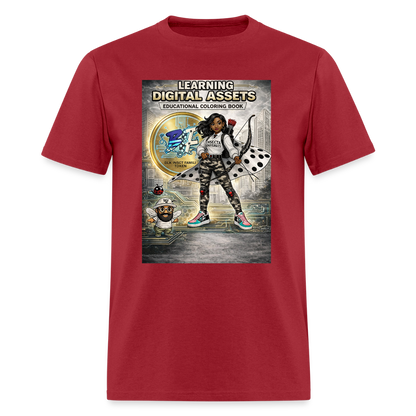 Learning Digital Assets  T-Shirt | GILDAN 5000 - dark red