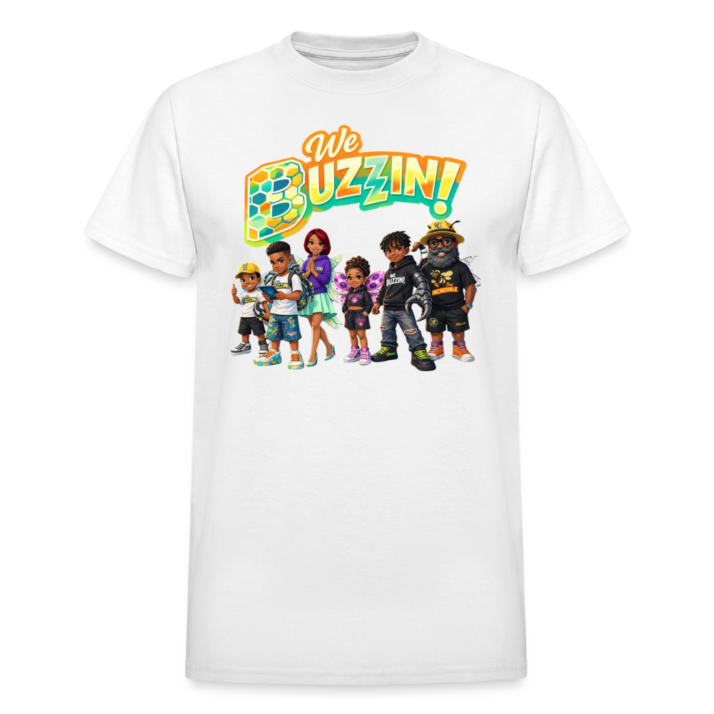 We Buzzin Gildan Ultra Cotton Adult T-Shirt - white