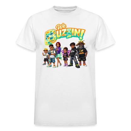 We Buzzin Gildan Ultra Cotton Adult T-Shirt - white