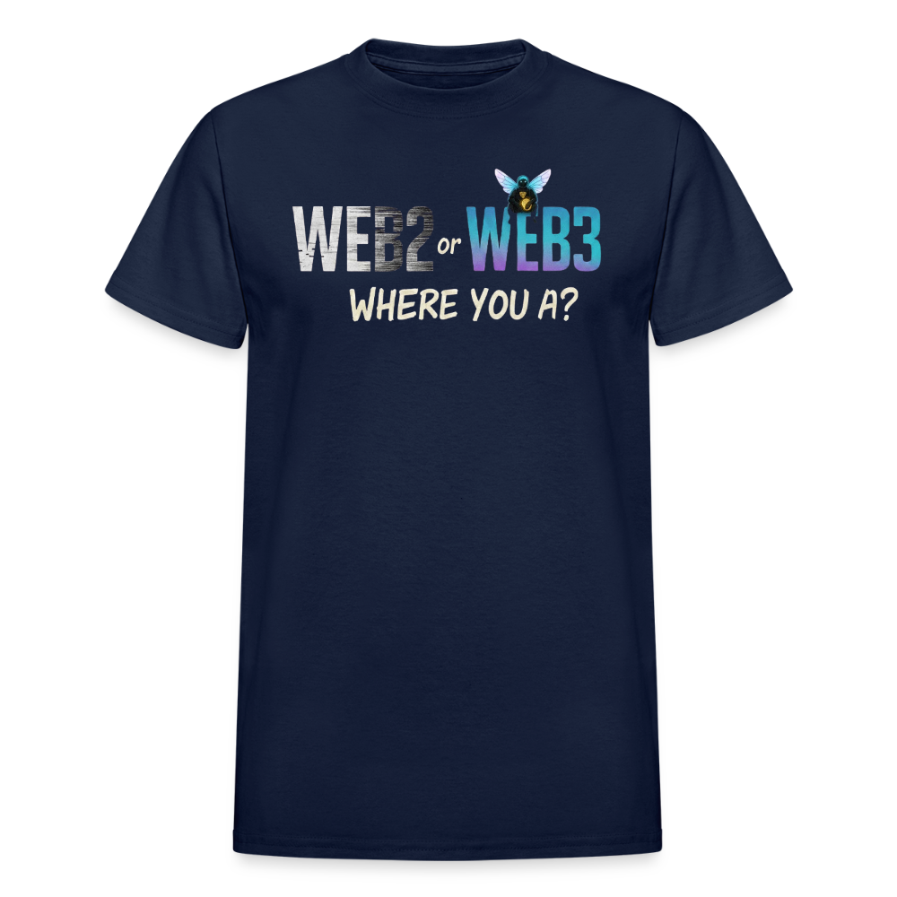Web 2 Web 3  Ultra Cotton Adult T-Shirt - navy