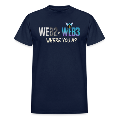 Web 2 Web 3  Ultra Cotton Adult T-Shirt - navy