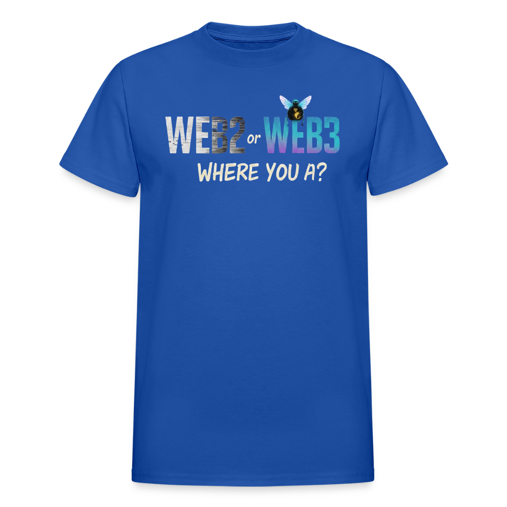 Web 2 Web 3  Ultra Cotton Adult T-Shirt - royal blue