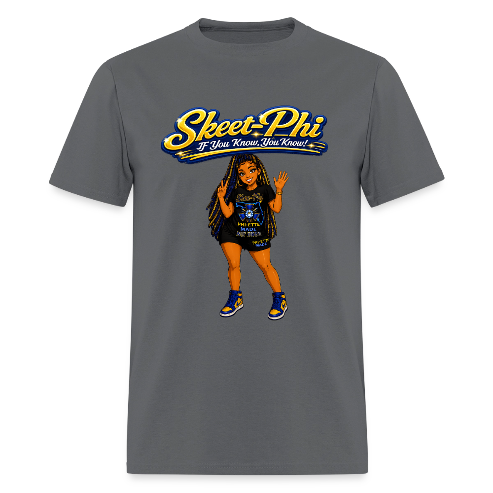 Skee phi 1  Premium T-Shirt - charcoal