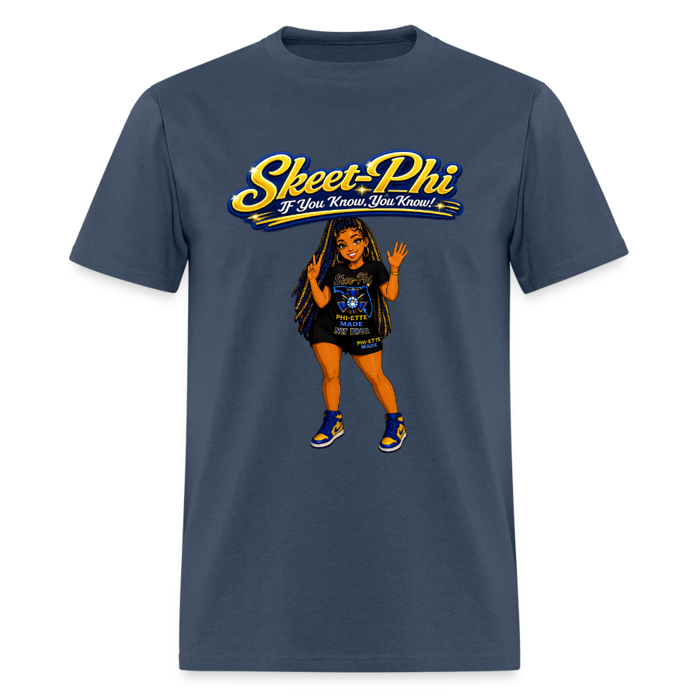 Skee phi 1  Premium T-Shirt -  blue dusk