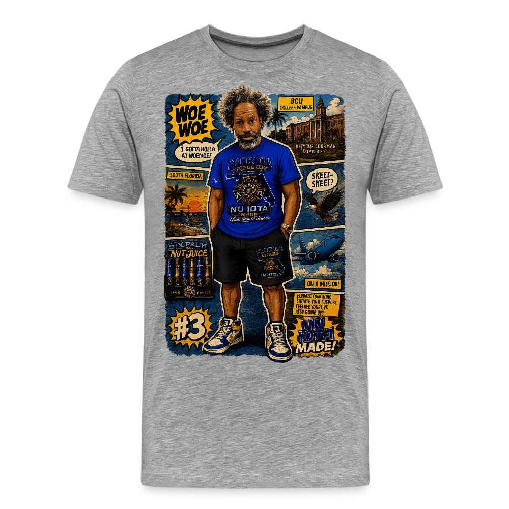 Comic Woe Woe Men's Premium T-Shirt - heather gray