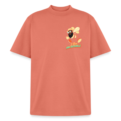 We Buzzin Heavyweight Washed Unisex T-Shirt - peach