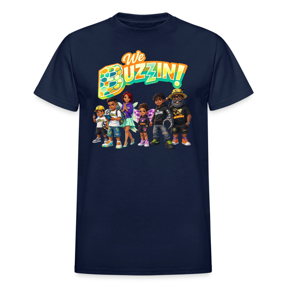 We Buzzin Gildan Ultra Cotton Adult T-Shirt - navy