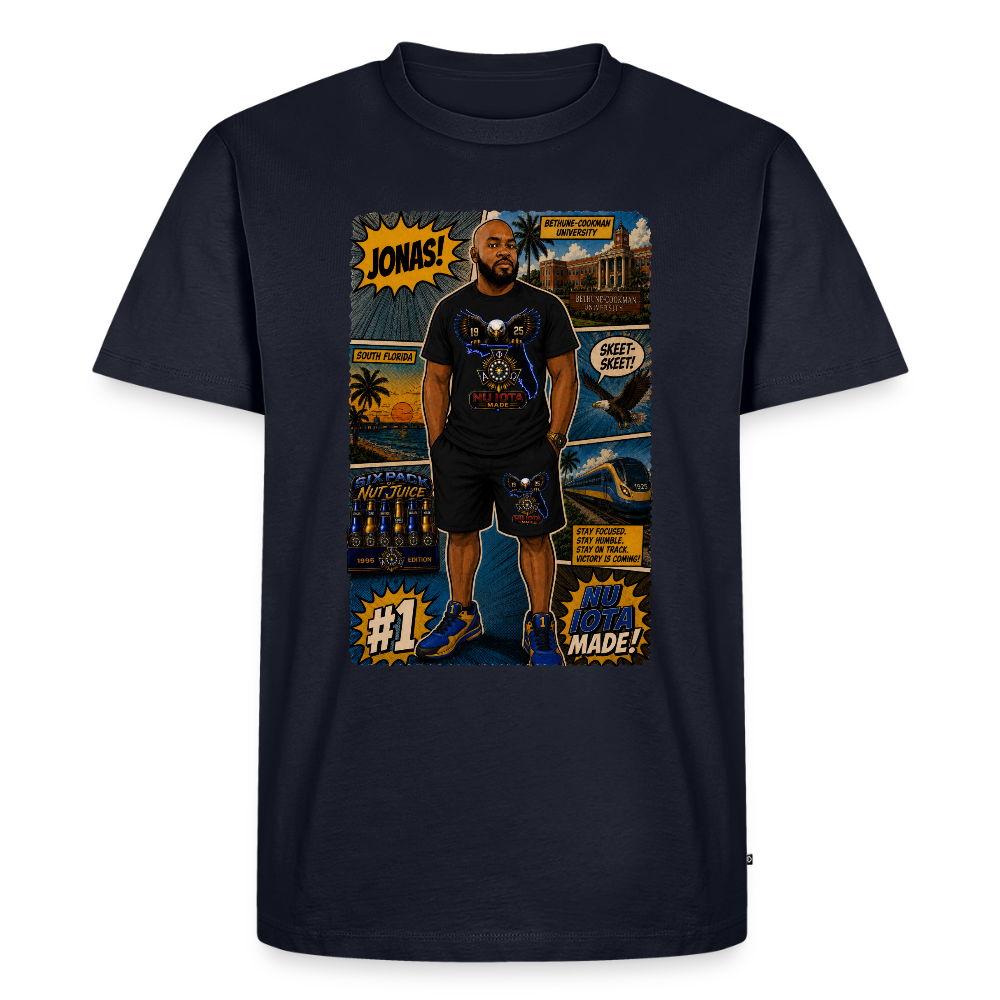 Comic Jonas T-Shirt | GILDAN 5000 - navy
