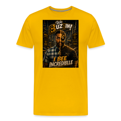 We Buzzin Men's Premium T-Shirt - sun yellow