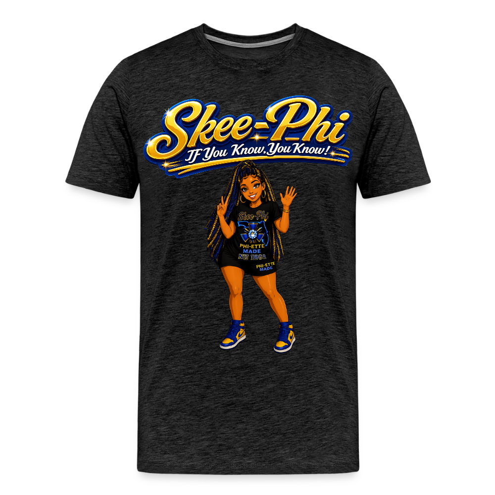 Skee phi 1  Premium T-Shirt - charcoal grey