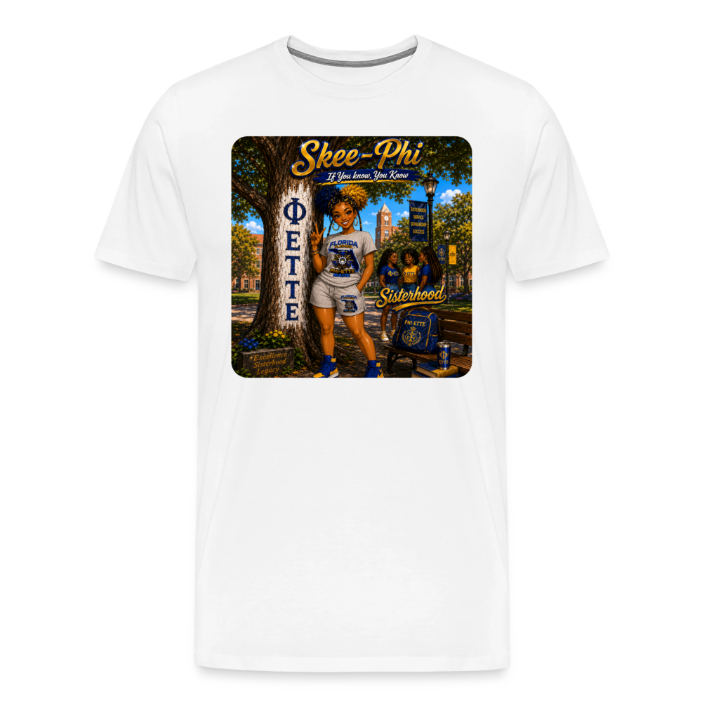 Ski Phi  Premium T-Shirt - white