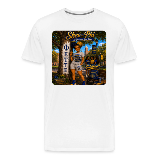 Ski Phi  Premium T-Shirt - white