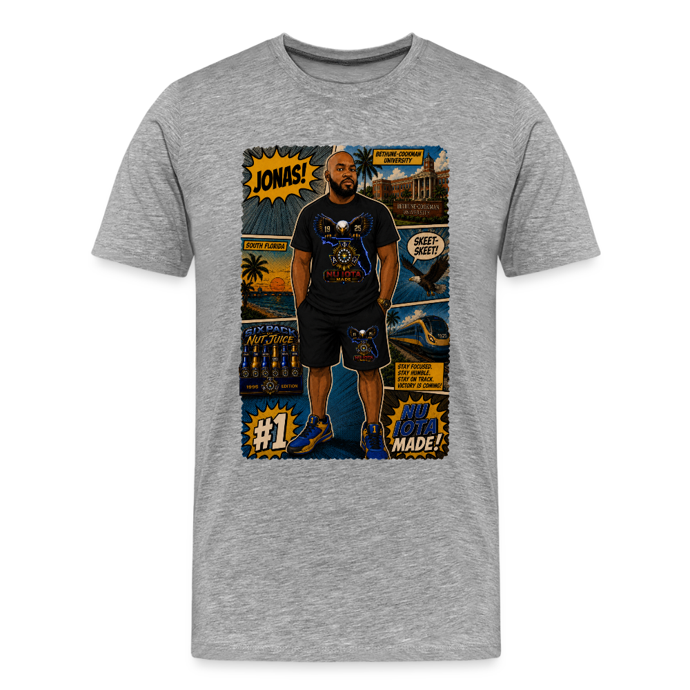Comic Jonas T-Shirt | GILDAN 5000 - heather gray