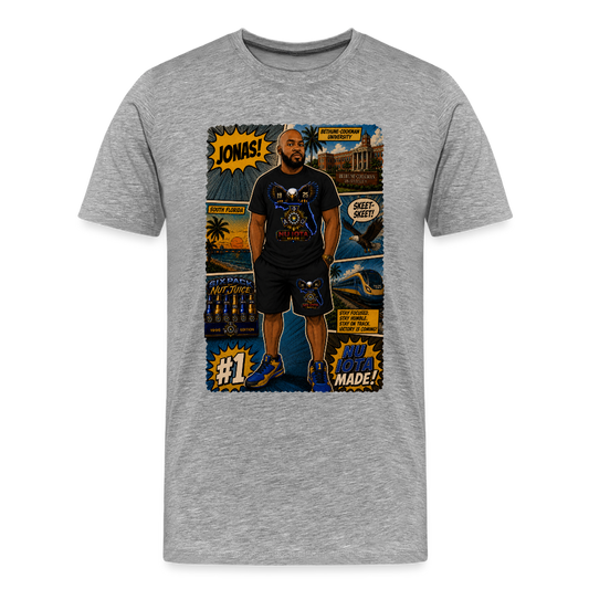 Comic Jonas T-Shirt | GILDAN 5000 - heather gray