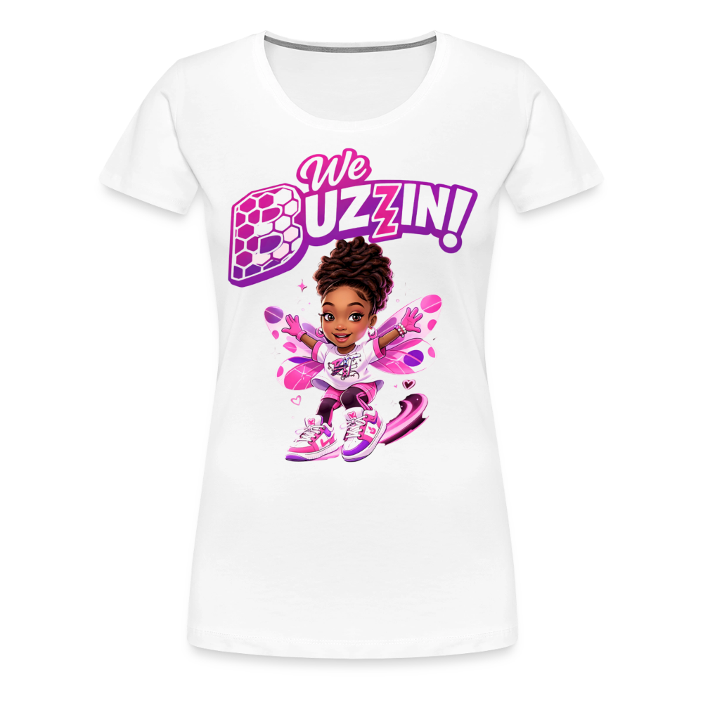 We Buzzin Women’s Premium T-Shirt - white
