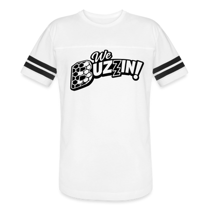 We Buzzin Vintage Sport T-Shirt - white/black