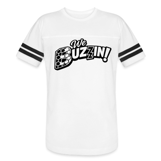 We Buzzin Vintage Sport T-Shirt - white/black