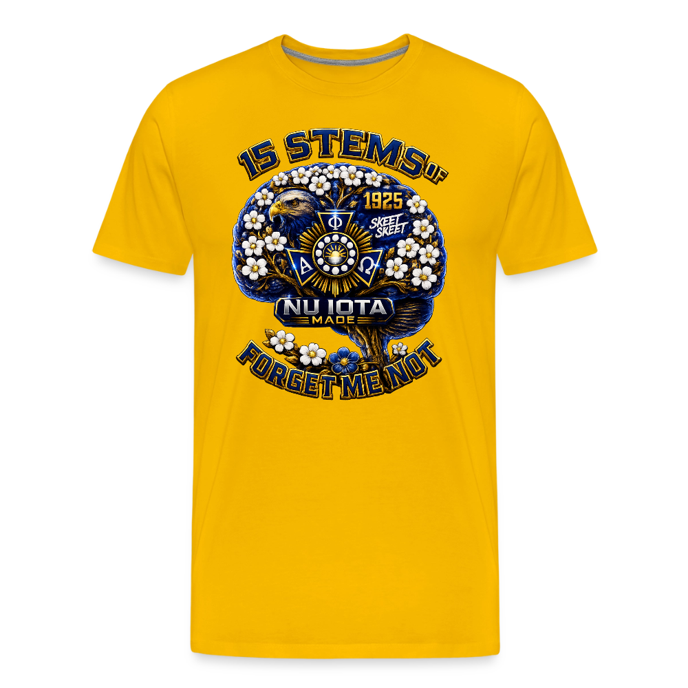 15 Stems Men's Premium T-Shirt - sun yellow