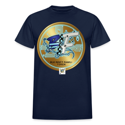 BLK Insct Famili Token Cotton Adult T-Shirt - navy