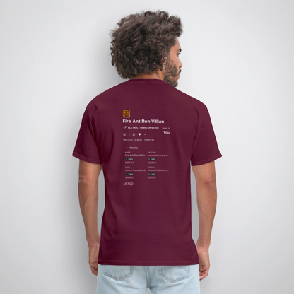 BLK Insct Famili NFT Men's T-Shirt | GILDAN 5000 - burgundy