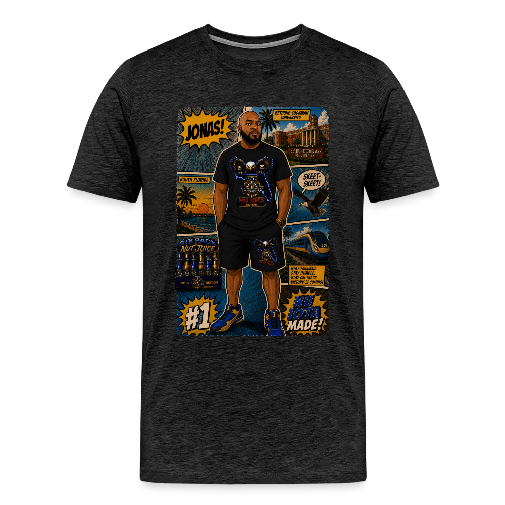 Comic Jonas T-Shirt | GILDAN 5000 - charcoal grey