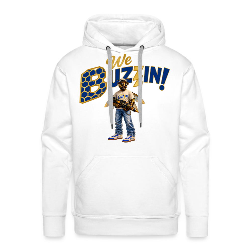 We Buzzin Men’s Premium Hoodie - white