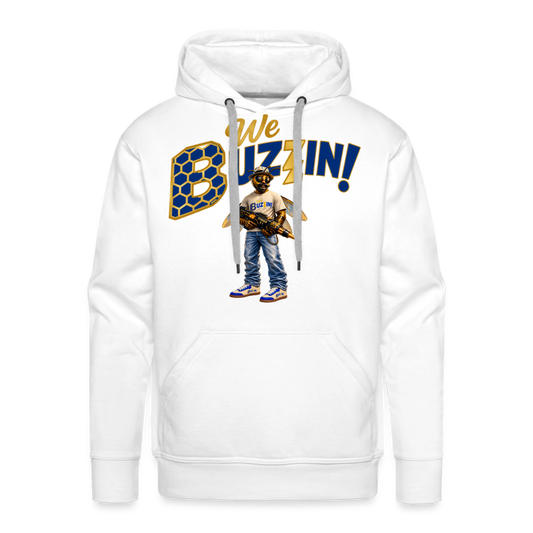 We Buzzin Men’s Premium Hoodie - white
