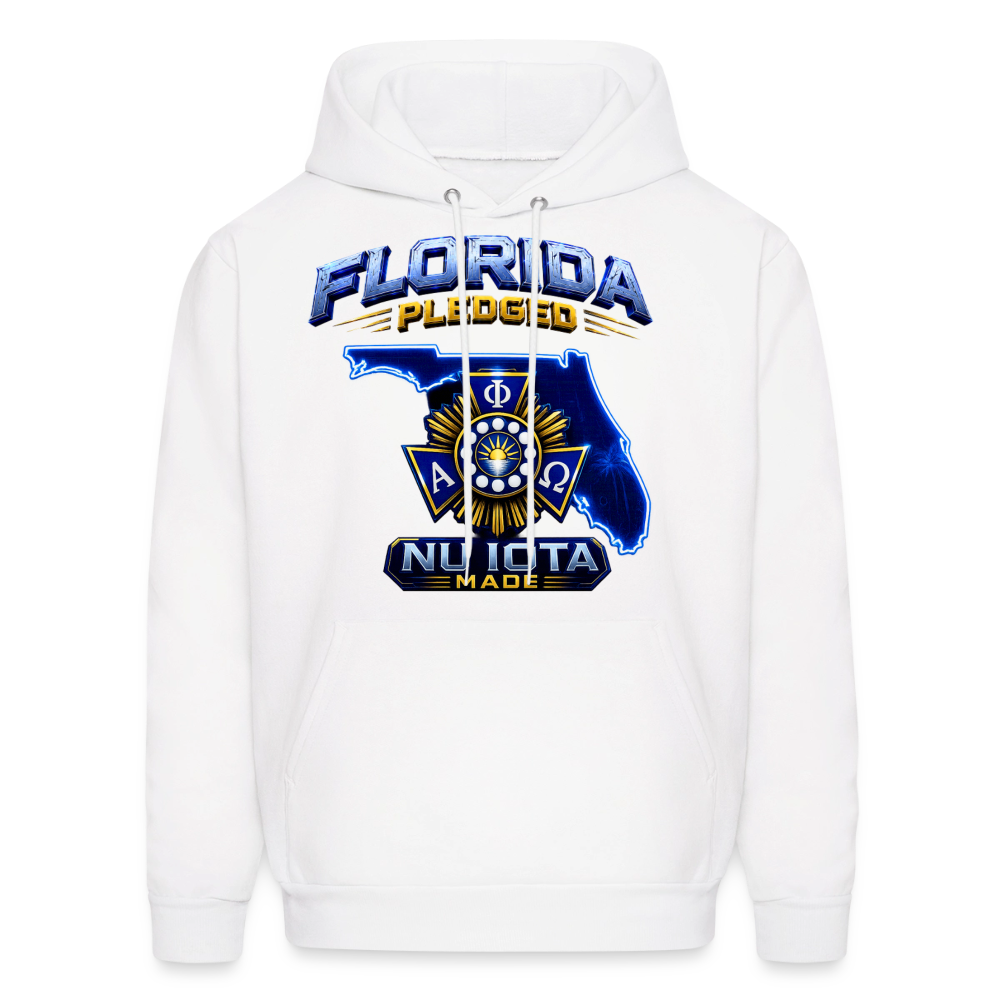 Nu Iota Men's Hoodie - white