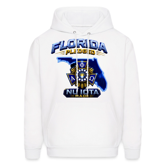 Nu Iota Men's Hoodie - white