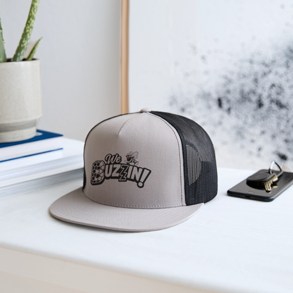We Buzzin Trucker Hat - gray/black