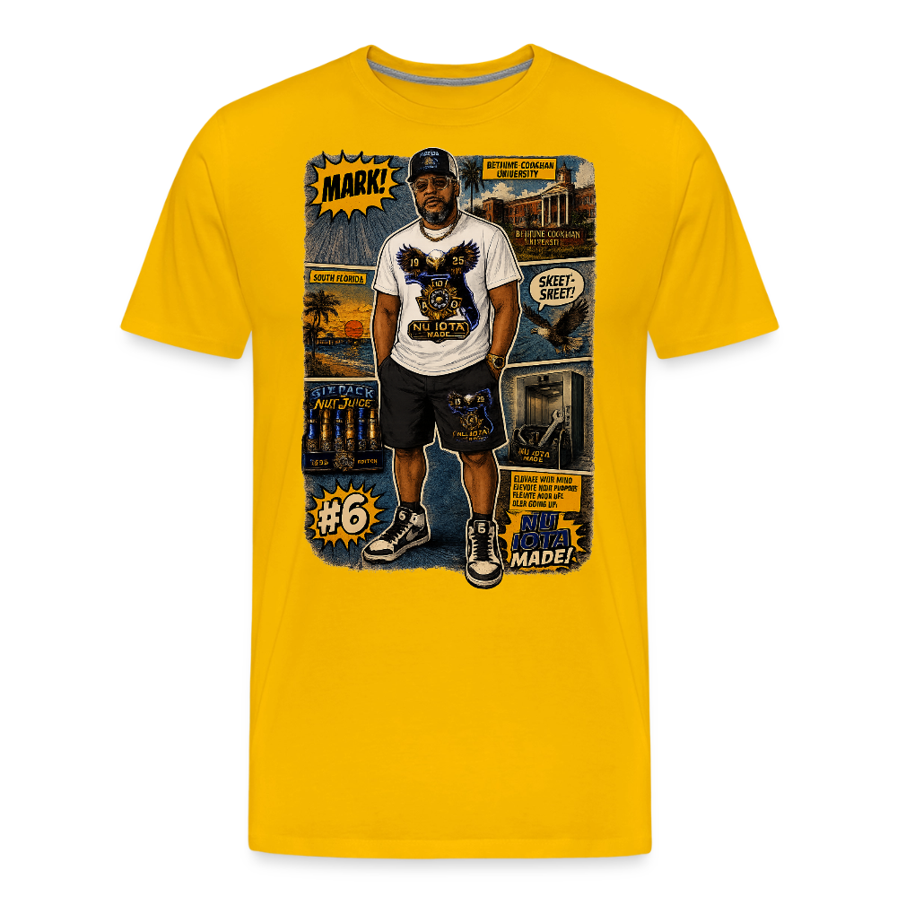 Comic Mark Men's Premium T-Shirt - sun yellow