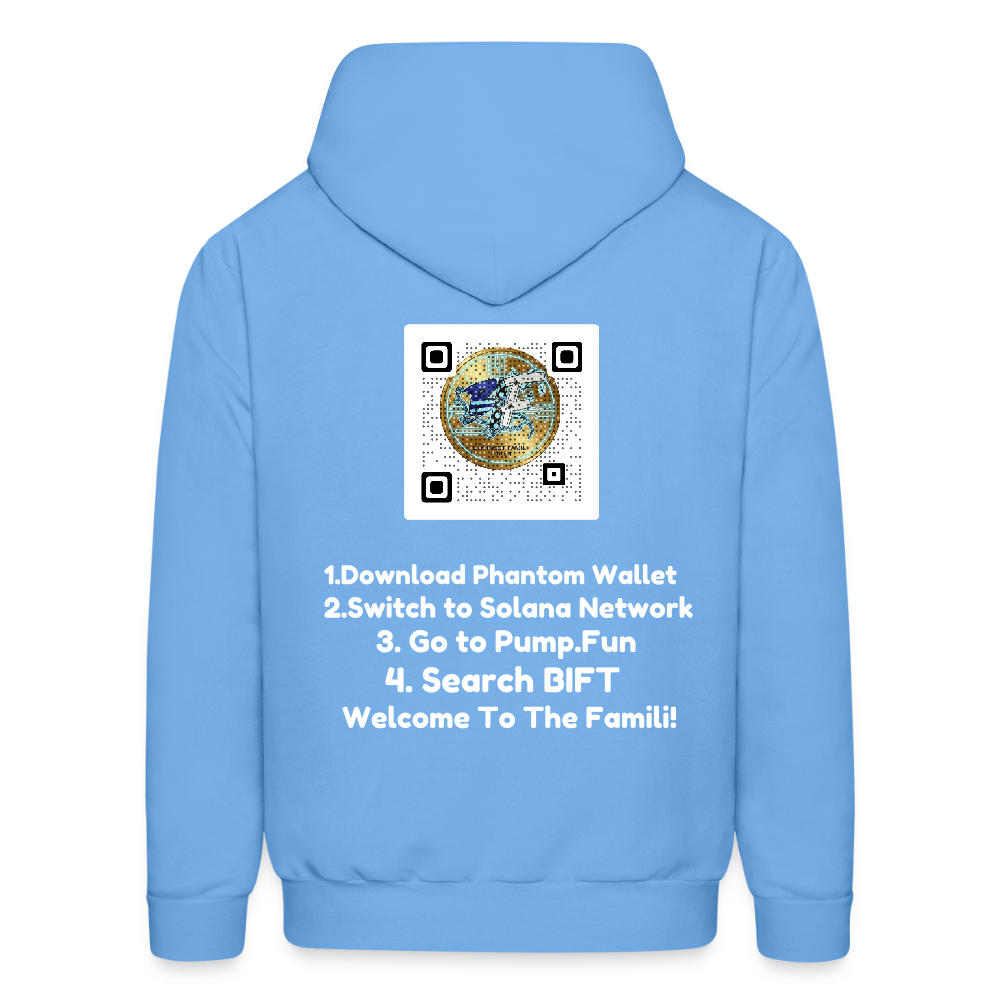 BLK Insct FAMILI Token Men's Hoodie - carolina blue