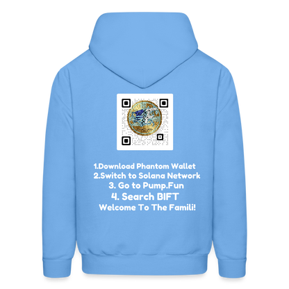 BLK Insct FAMILI Token Men's Hoodie - carolina blue