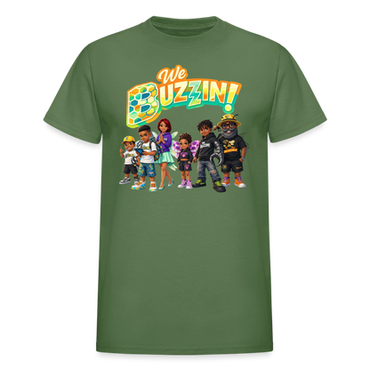 We Buzzin Gildan Ultra Cotton Adult T-Shirt - military green