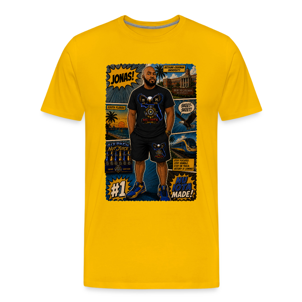 Comic Jonas T-Shirt | GILDAN 5000 - sun yellow