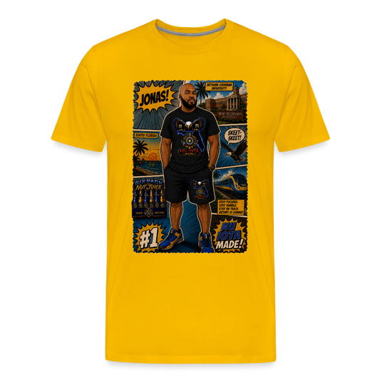 Comic Jonas T-Shirt | GILDAN 5000 - sun yellow