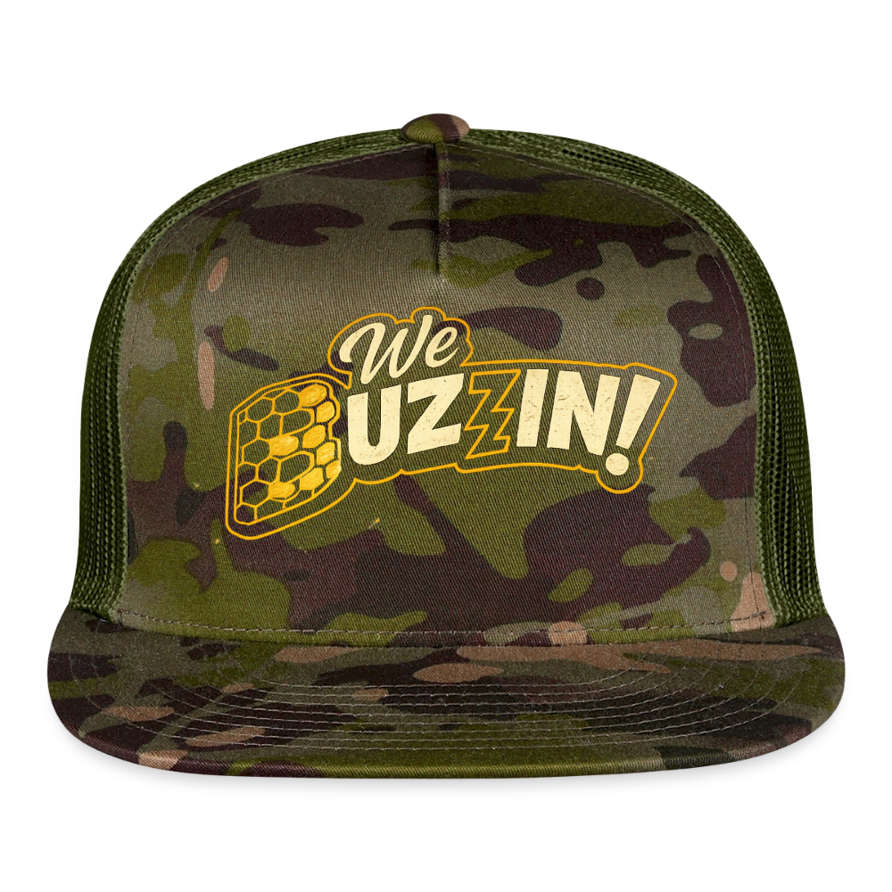 We Buzzin Trucker Hat - MultiCam\green