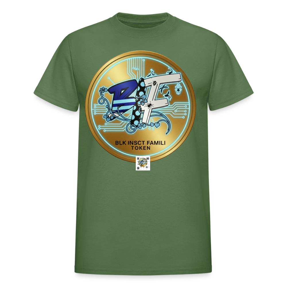 BLK Insct Famili Token Cotton Adult T-Shirt - military green