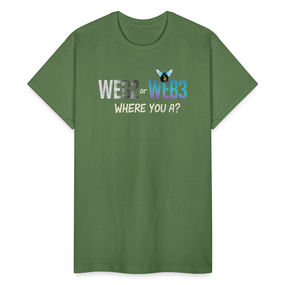 Web 2 Web 3  Ultra Cotton Adult T-Shirt - military green