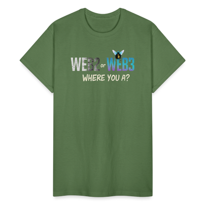 Web 2 Web 3  Ultra Cotton Adult T-Shirt - military green