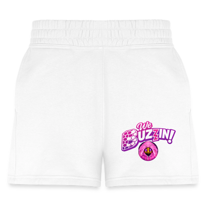 We Buzzin Women's Jogger Short - white