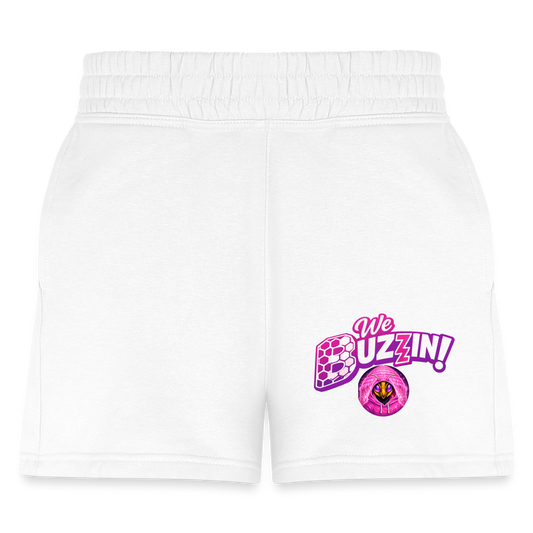 We Buzzin Women's Jogger Short - white