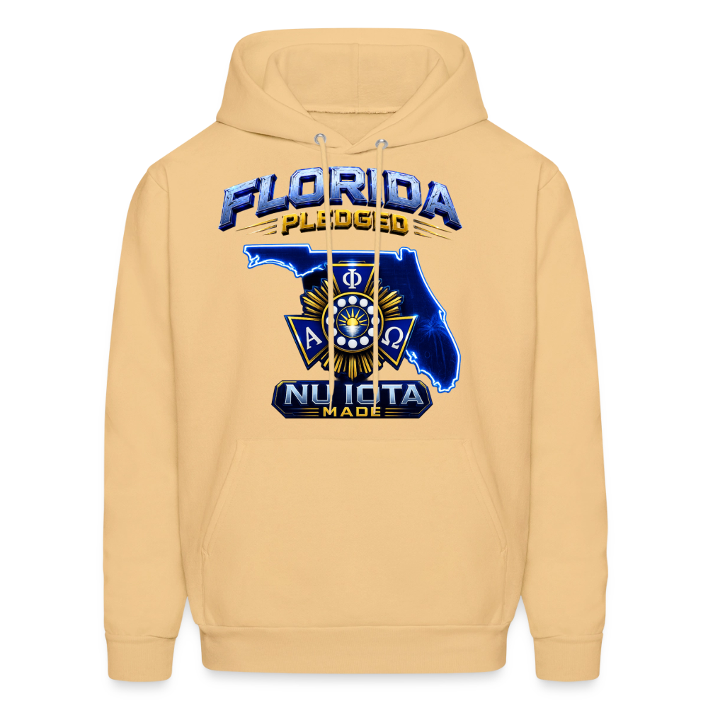 Nu Iota Men's Hoodie - light gold 
