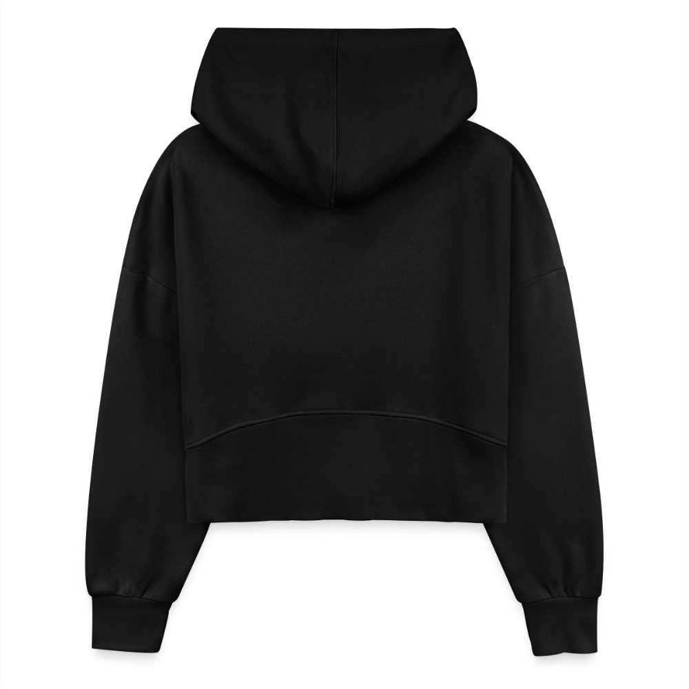 iGot Band Praktice Women's Half Zip Cropped Hoodie - black