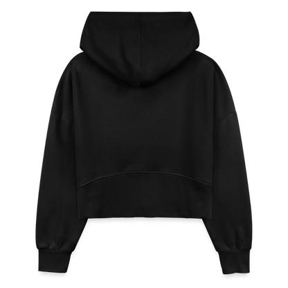 iGot Band Praktice Women's Half Zip Cropped Hoodie - black