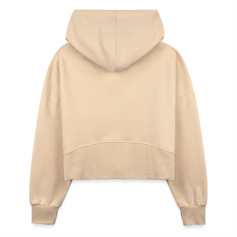 iGot Band Praktice Women's Half Zip Cropped Hoodie - nude