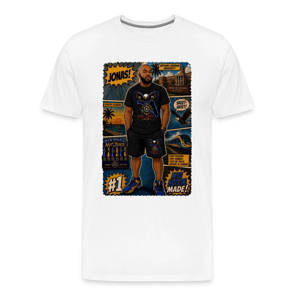 Comic Jonas T-Shirt | GILDAN 5000 - white