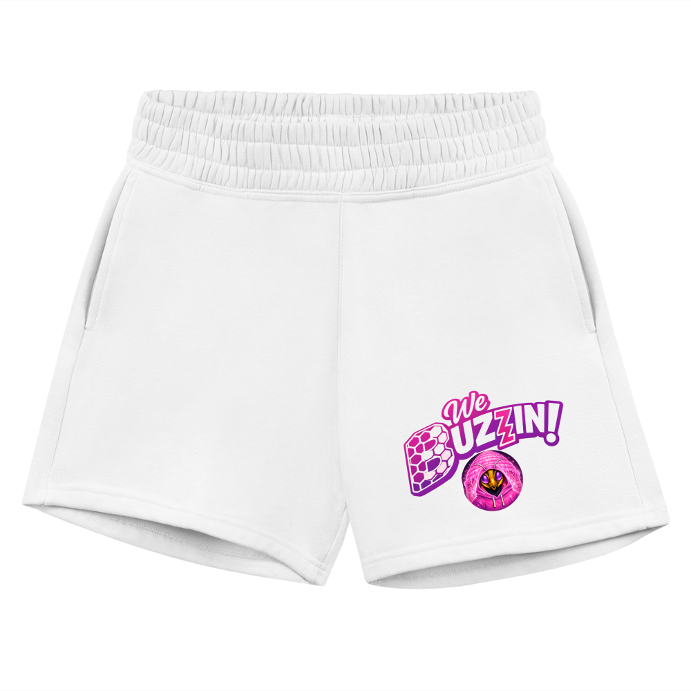 We Buzzin Women's Jogger Short - white